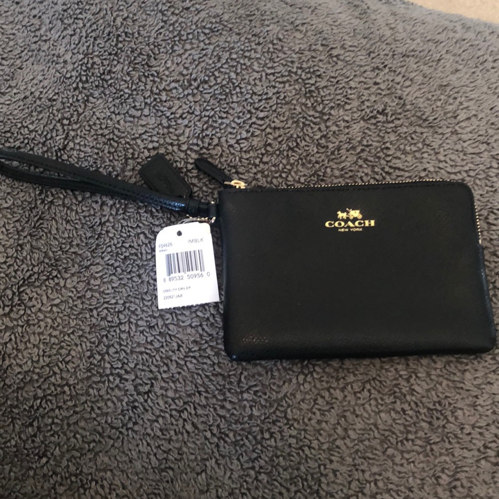 Coach Black Wristlet